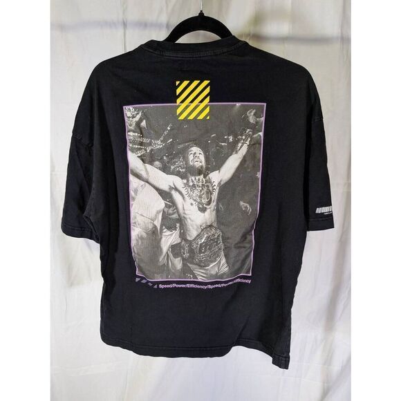 RARE CONOR MCGREGOR UFC FOCUS FUELS CHAMPIONS MMA NEW INDITEX BERSHKA SHIRT SMAL - Picture 2 of 4